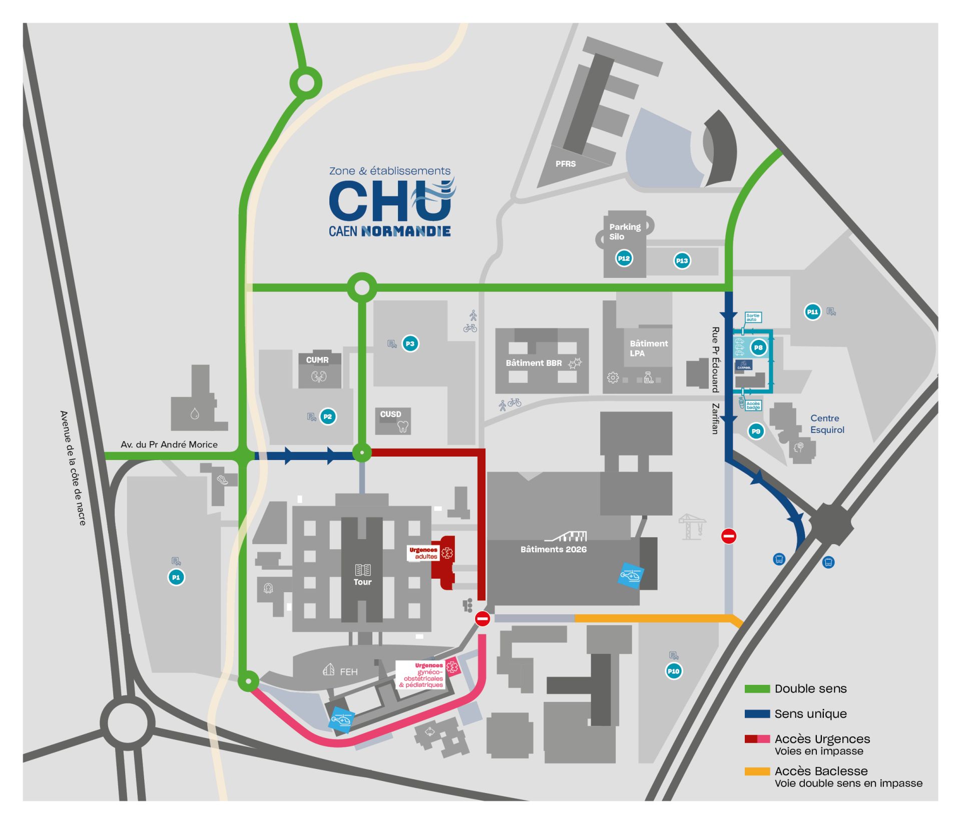خطة منطقة CHU · Ring